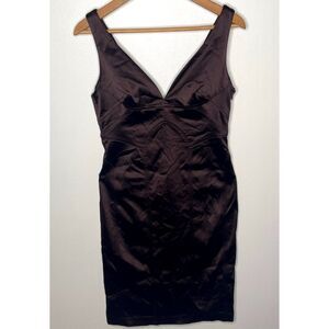 David Meister Brown Bodycon Dress Size 10 Special Occasion/Cocktail Party/Date